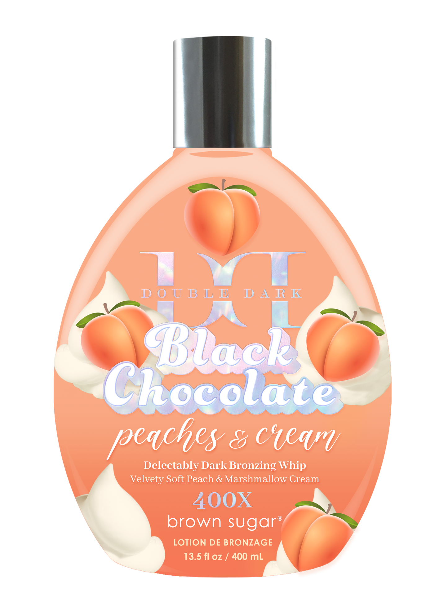 BLACK CHOCOLATE peaches & cream